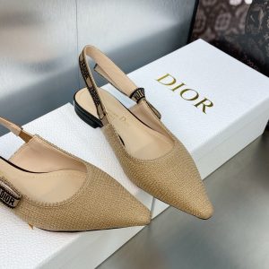 DIOR women's low heel shoes khaki women's