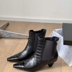 Chanel ankle boots with chunky heels