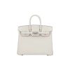HERMES Birkin 25 Silver Buckle Togo Leather Birkin Handbag Unisex Couple's M4 Gris Pale Cream Gray
