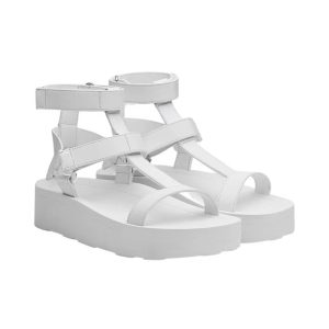 HERMES Leather Casual Comfort One-Strap Sandals Women's Multicolor