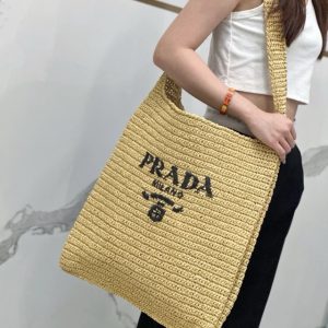 Prada straw bag