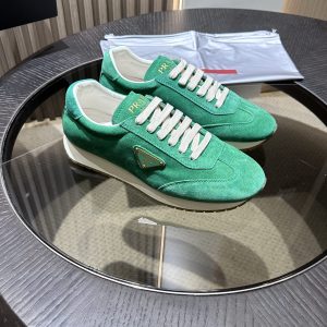 Dior green canvas shoes