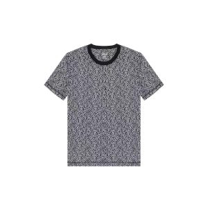 HERMES Hermes Graphic Print Round Neck Slim Short Sleeve SS24 Regular T-shirt Women's Black Blue
