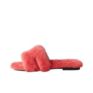 HERMES Oran slip-on sandals for women red