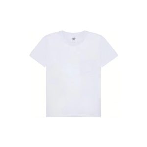 HERMES Hermes Embroidered Pocket Round Neck Short Sleeve SS23 Regular T-shirt Women's White