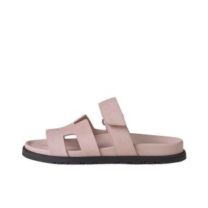 HERMES Chypre Simple Fashion Slippers Women's Pink